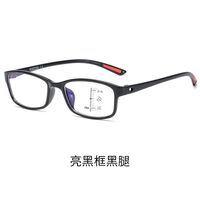 Plastic TR90 glasses for reading multi-focus, with Blue ray cut protection, diopters from +1.00 to +4.00, RMC=62-64, KY13017多焦点