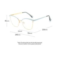 Metal glasses with blue light and UV protection 9716-GT