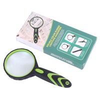 Magnifier with universal backlight, magnifying glass with handle LS75-LED-XX, diameter 75 mm, magnification: 10Х