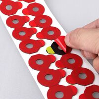 Lens blocking pads (Velcro, slippers, anti-slip pads), red, PE, 1000 pcs