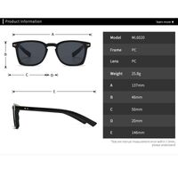 Plastic square sunglasses Elit 6020-EL