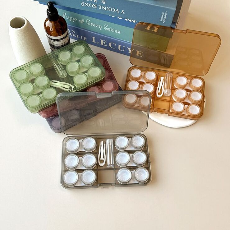 Набор для мягких контактных линз + 6 контейнеров для хранения JH006六盒装