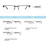 Металлическая оправа с дужками из материала TR-90 MR0059