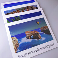 Карта для определения поляризации в очках 002, 15*10 см