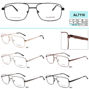 Мужская металлическая оправа из стали для очков Allmilmo AL7116