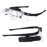Magnifier-glasses with backlight for small parts working with replaceable attachments 11642DC, magnification: 1.5X, 2X, 2.5X, 3.5X, 4X, 4.5X
