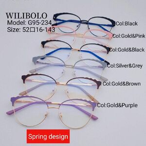 Metal ultrathin frames Wilibolo, with spring hinges G95-234