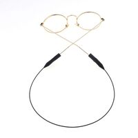 Black-colored metal non-slip chain, for glasses and masks GB025
