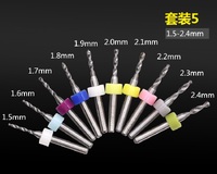 Set of 10 drill bits for drilling machine, Ø 0.1-1 / 0.3-1.2 / 1.1-2 / 0.6-1.5 / 1.5-2.4 / 2.1-3.0 mm