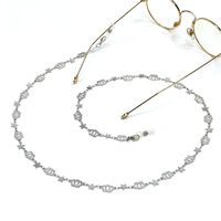 Metal non-slip chain, with crown and star, for glasses and masks GS058