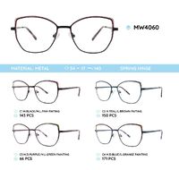 Metal women's frames for glasses MW4060