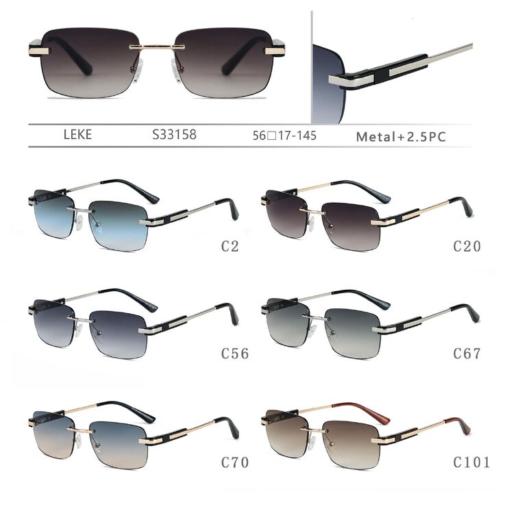 Polarized metal sunglasses Leke S33158