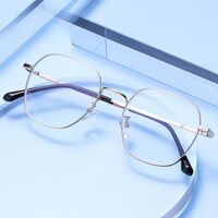 Metal glasses with blue light and UV protection 9665-2-GT