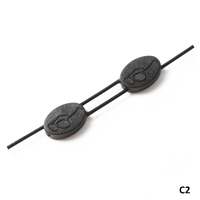 Silicone string eyeglasses holder + stopper, 25-40 cm