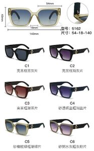 PC plastic sunglasses with metal hinge 5162W