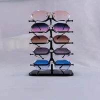 Plastic tabletop glasses stand for 5 slots 可拆卸001