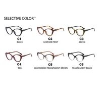 Plastic glasses with blue light protection for women 2397-PN