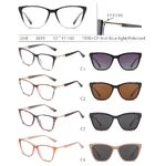 Оправа для очков пластиковая TR90+CP с защитой от синего света, с флексом  + поляризационная солнцезащитная насадка (клипон) Leke LK8819