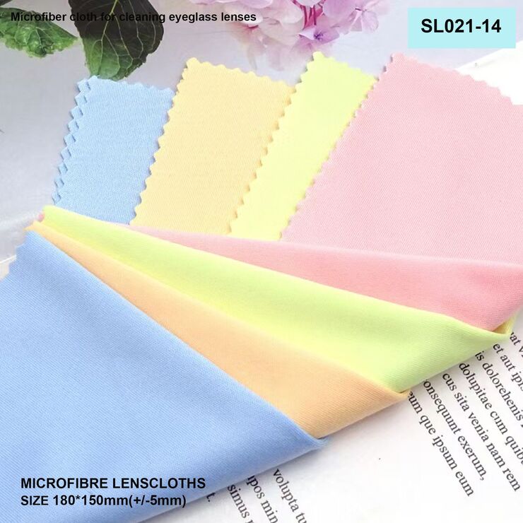 High-density microfiber napkin for glasses lens cleaning SL021-14, 15*18cm +/-0.5