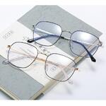 Metal eyeglasses for reading V8625 with blue ray cut protection, diopters from 0.00 to -6.00, not centered