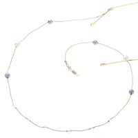 Metal non-slip chain, with pearl, for glasses and masks GL082