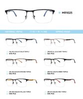 Металлическая оправа с дужками из материала TR-90 со встроенным флексом MR1025