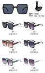 PC plastic sunglasses with metal hinge 6029W