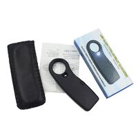 Portable pocket magnifier with backlight 21012, diameter: 22 mm, magnification: 40X