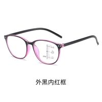 Plastic glasses for reading, multi-focus, with Blue ray cut protection, diopters from +1.00 to +4.00, RMC=62-64, KY6008-9多焦点