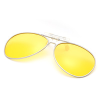 Насадка металлическая солнцезащитная для очков (клипон) F8501