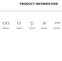 Plastic TR90 Blue Block glasses with blue light protection FENQI F30128