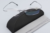 Elastic rimless metal silhouette eyeglasses for reading YL-006