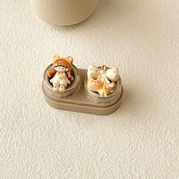 Мини-набор для мягких контактных линз выдвижной W-CT19蝴蝶结花熊