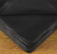 Салфетка чёрная мужская для протирки линз в очках, материал микрофибра 金布 579-8 (высокая плотность) 15см*18см