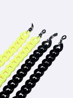 Set of two golden glasses chain with pearls and leaves GM142