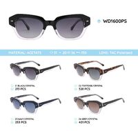 Plastic acetate frame polarized sunglasses WD1600PS