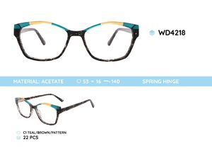 Plastic acetate eyeglasses frame for women WD4218