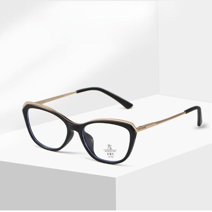 Combined frame (metal + TR90) with Blue Ray Cut protection lenses and flex MAMO TR8223