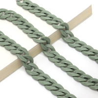 Acrylic non-slip chain, thick concave shape 29 colors, for glasses and masks GB011-2