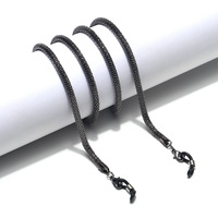 Цепочка для очков из нержавеющей стали с сердечками и звездами GL1309