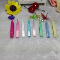 Пинцеты, длина 6 см, прозрачный с силиконовыми наконечниками, для работы с контактными линзами QZ-1