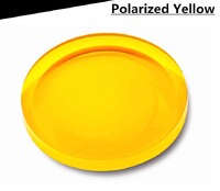Поляризационные жёлтые пластиковые линзы  индекс 1,499 yellow polarized = цена за пару!