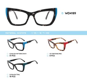 Plastic frames for glasses acetate material WD4189