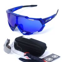 Safety shockproof sports goggles +3 caps, case 骑行套装-全框-109