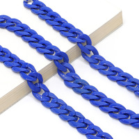 Acrylic non-slip chain, thick concave shape 29 colors, for glasses and masks GB011-2