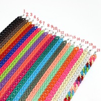 Acrylic non-slip chain, thick concave shape 29 colors, for glasses and masks GB011-2