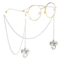 Metal non-slip chain, with a flying dragon pendant, for glasses and masks GL212
