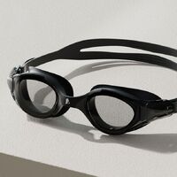 Swimming waterproof anti-fog goggles, with cap, 6612-YU