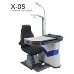 Рабочее место офтальмолога, комбинированный стол с кнопочным управлением + кресло X-05, столешница 1080*505 мм 