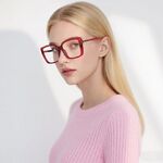 Оправа женская пластиковая из материала TR90, линзы с защитой от ультрафиолета и синего света FOCUS FCS2237